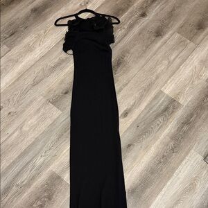 Zara Black One Shoulder Sheath Gown
